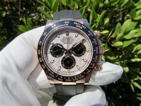 2023 rolex daytona white gold|daytona white gold meteorite dial.